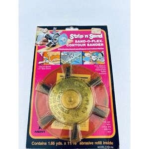 Vintage Strip 'N' Sand Merit Sand-O-Flex Contour‎ Sander Wheel  C300-D4 NOS
